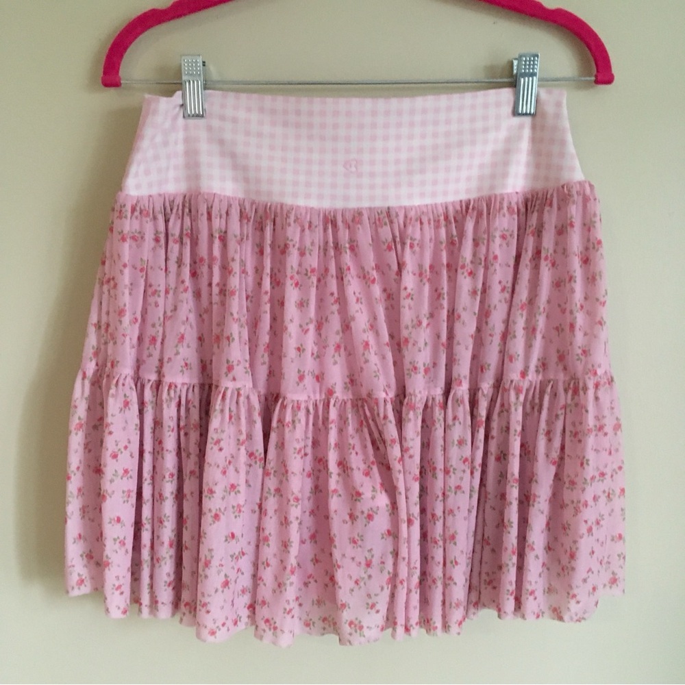 BLOGILATES Ballerina Skort - pink Floral medium nwt - Picture 3 of 8
